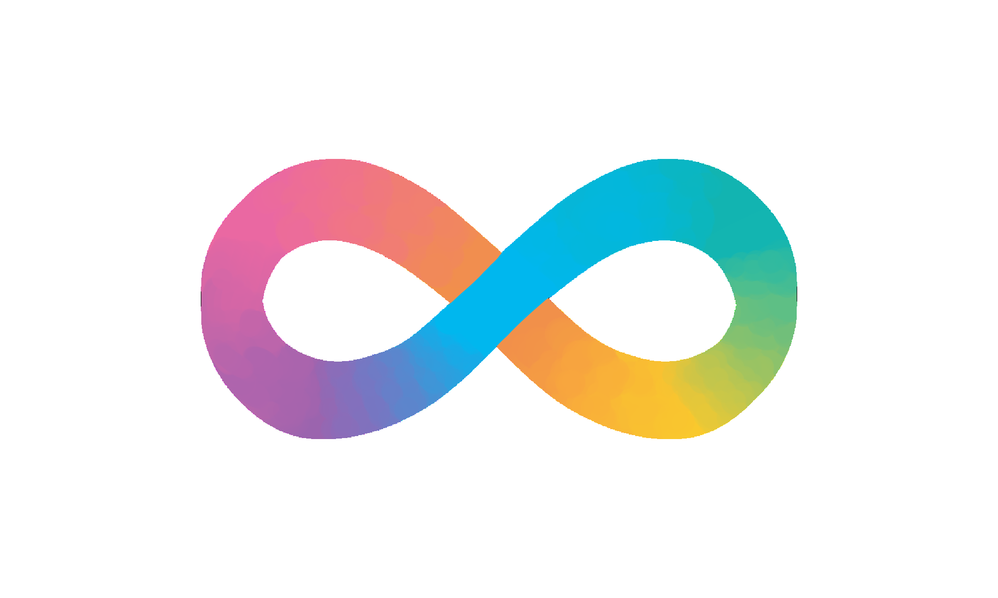 The neurodivergent pride flag, symbolizing acceptance and support for neurodivergent people and their families.